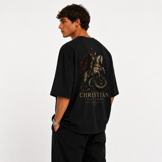 Christian Nation Armour of Faith T-Shirt, Christian streetwear (image 1 of 4)