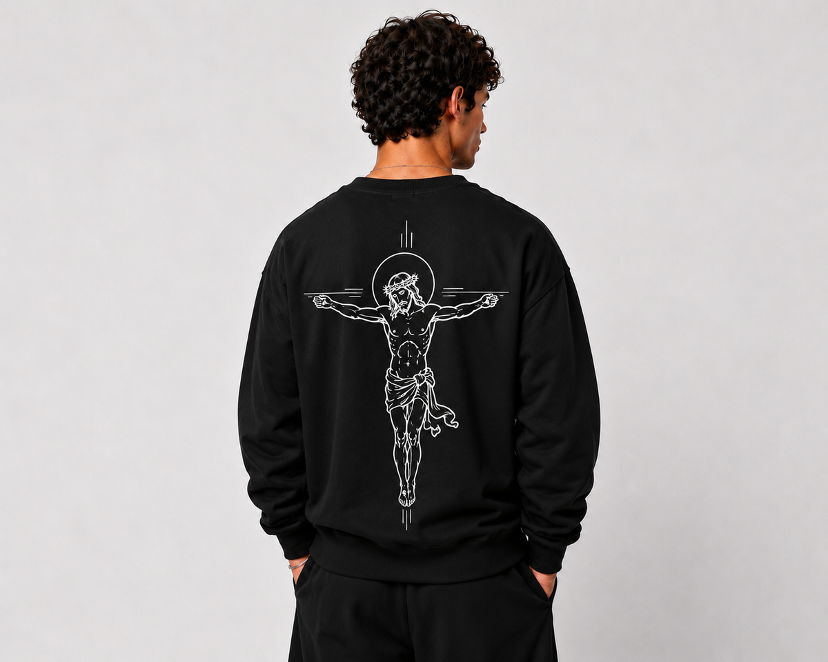 Christian Nation King of Kings Sweatshirt, Christian streetwear (image 3 of 4)