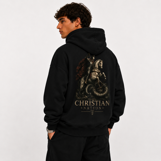 Christian Nation Armour of Faith Hoodie, Christian streetwear (image 1 of 4)